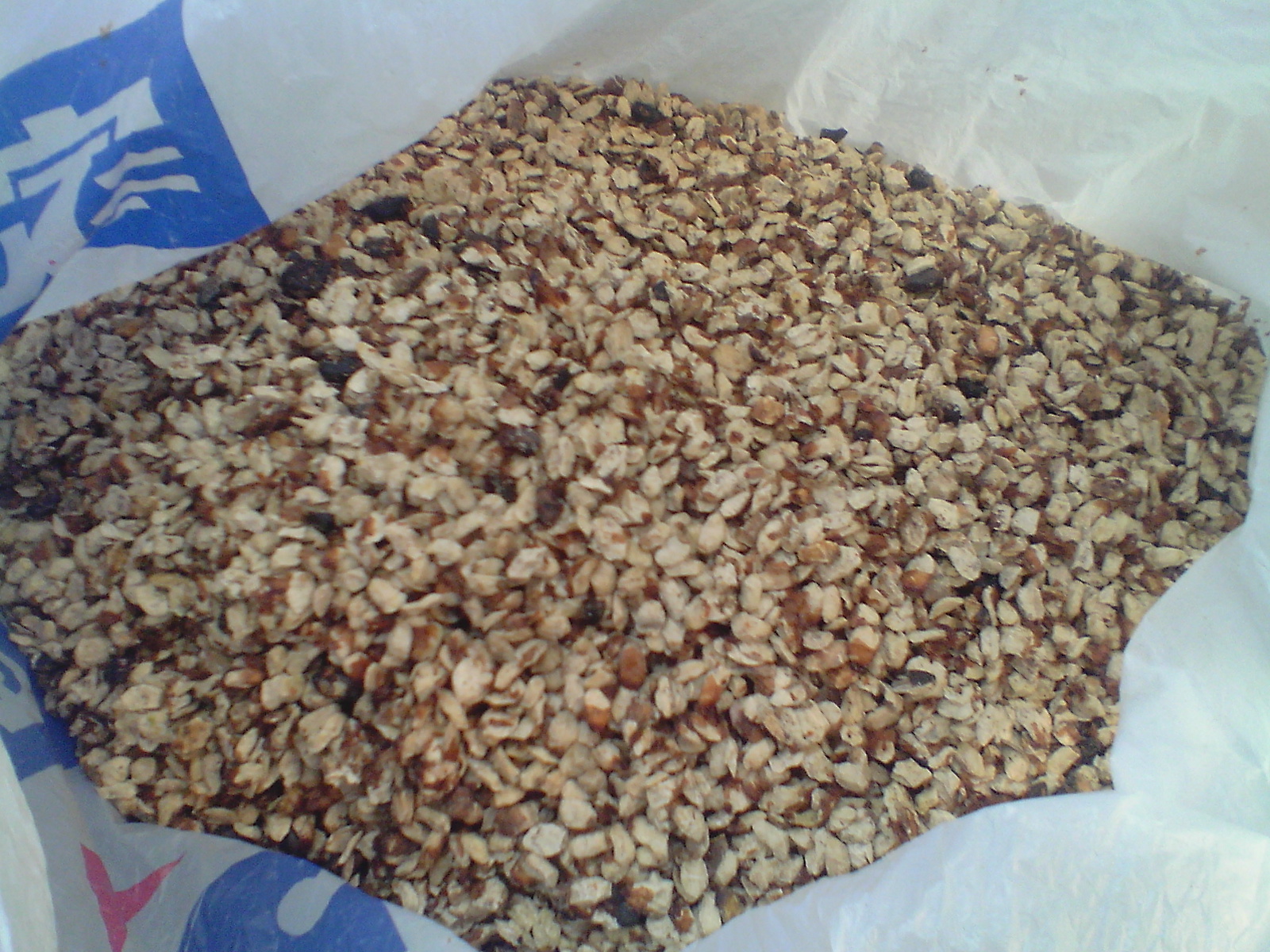 液壓榨油機(jī)壓榨過(guò)后的松籽餅粕